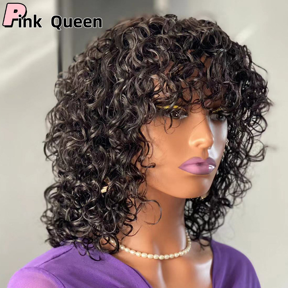 Afro Curly Edges Wig 4C Kinky Edges Baby Hair Lace Wigs 150% HD Lace Frontal Wig Remy Kinky Curly Simualation Human Hair Wigs for Women