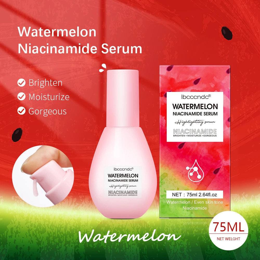 Watermelon Glow Niacinamide Dew Drops Makeup Primer Cream Lightweight Serum Priming Liquid Brigher 240514 dh910320090