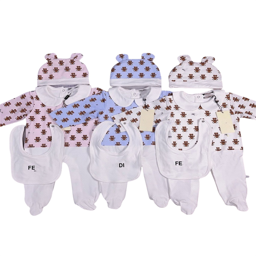 Designer Baby Birth Romper 3 sets 0-18 months Designer Baby Romper Alphabet Romper High Quality Romper Children's Romper c02