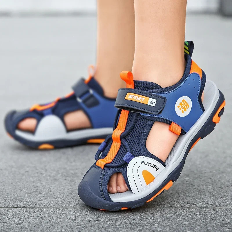 Breathable Sport Sandals Summer for Boys Casual Beach Shoe Comfortable Soft Sole Kids Shoes Fashion Nonslip Sandalias 240509