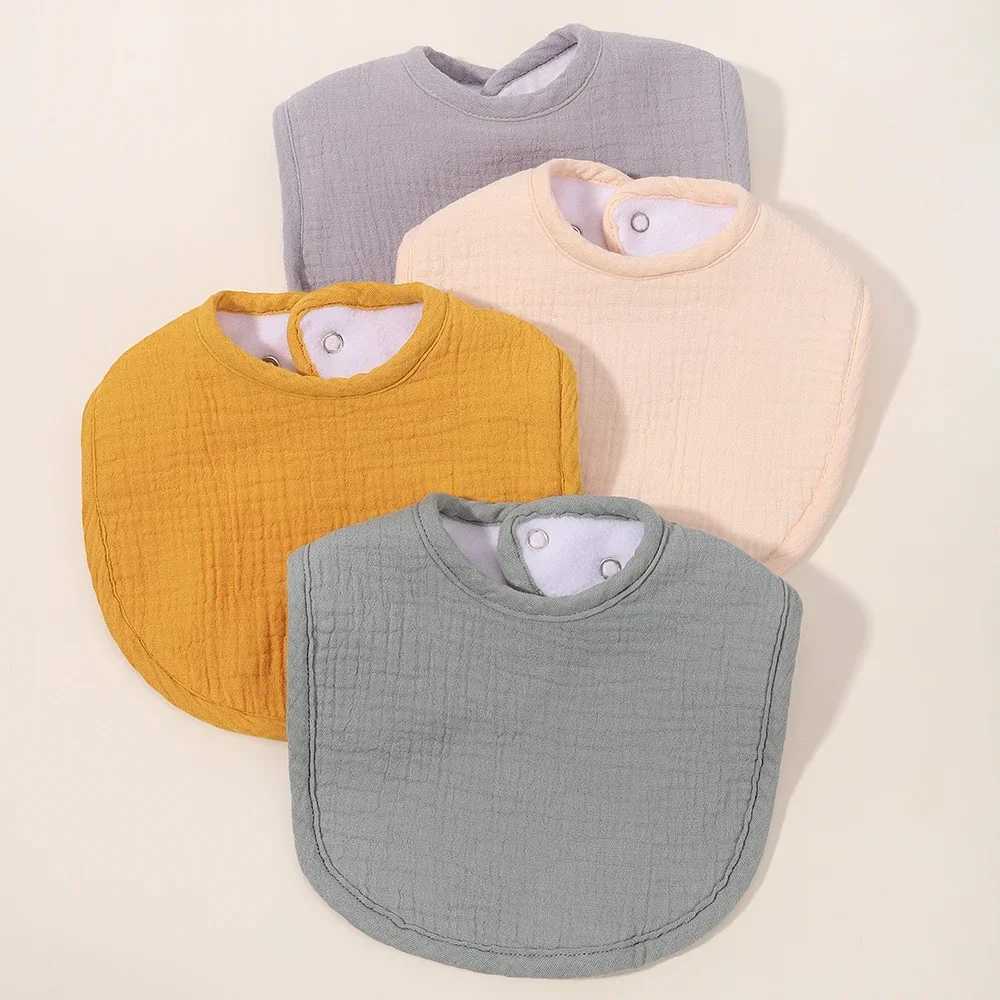 Bibs Burp Cloths Cotton Thickening Soft Baby Adjustable Bibs Infant Bib Newborn Burp Cloths Bandana Scarf for Kids Boy Girls Feeding Saliva TowelL4812