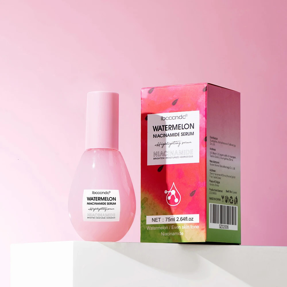 Watermelon Glow Niacinamide Dew Drops Makeup Primer Cream Lightweight Serum Priming Liquid Brigher 240514 dh910320090
