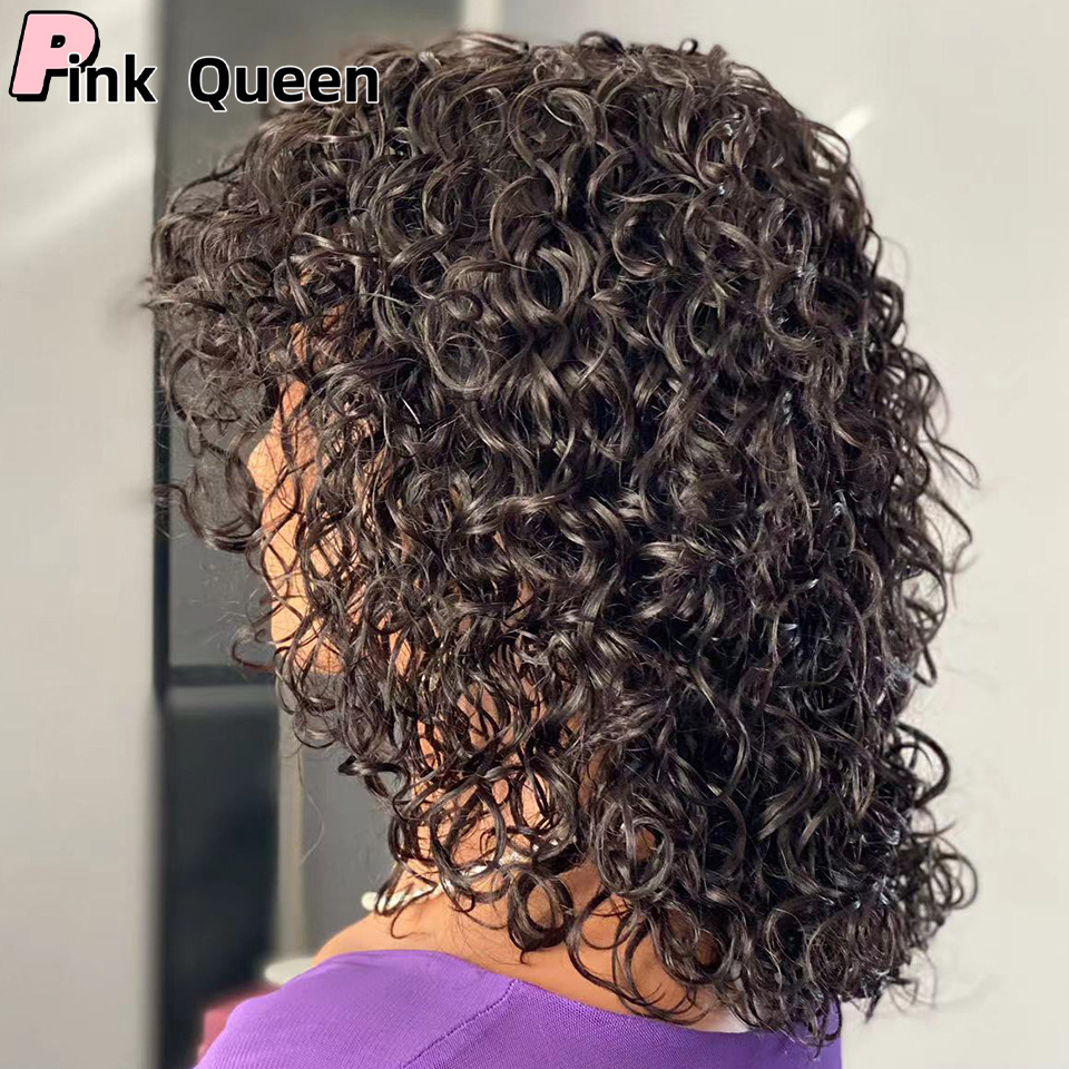 Afro Curly Edges Wig 4C Kinky Edges Baby Hair Lace Wigs 150% HD Lace Frontal Wig Remy Kinky Curly Simualation Human Hair Wigs for Women