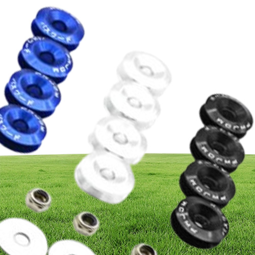 Aluminum Quick Release Fasteners For Universal Car Bumpers Trunk Fender Hatch Lids Kit 5 Colors