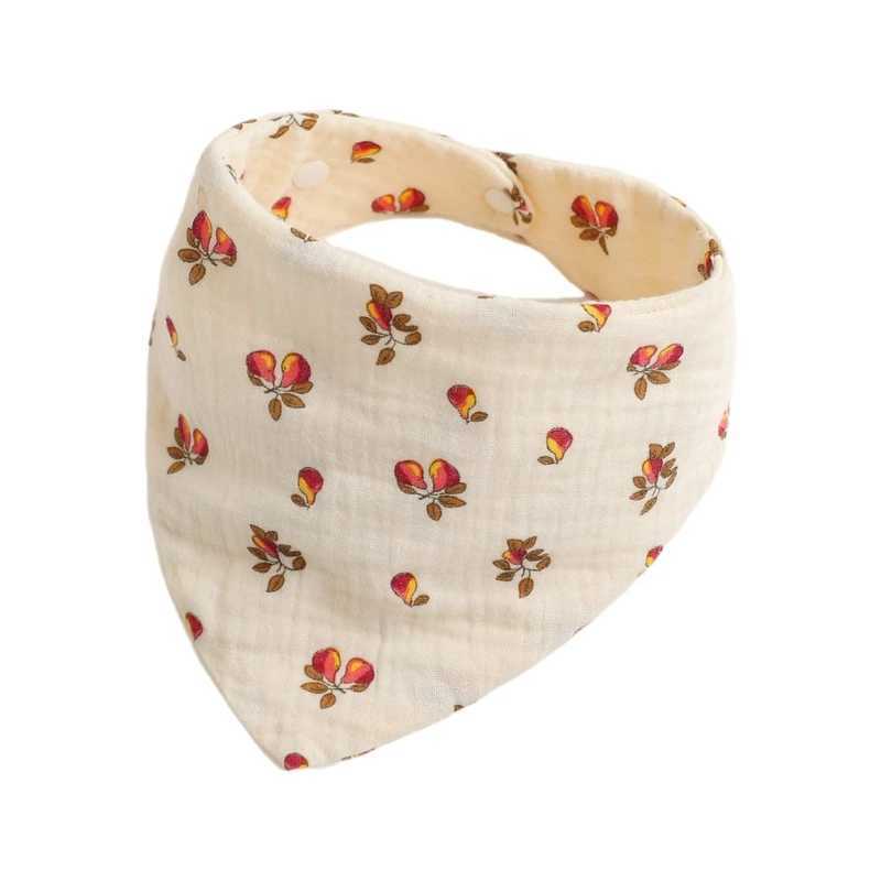 Bibs Burp Cloths Baby Bibs Bandana Muslin Drooling Bib for Infant 0-1Year Baby Teething Soothe Towel High Absorbent Stylish Floral Bib DropshipL4812