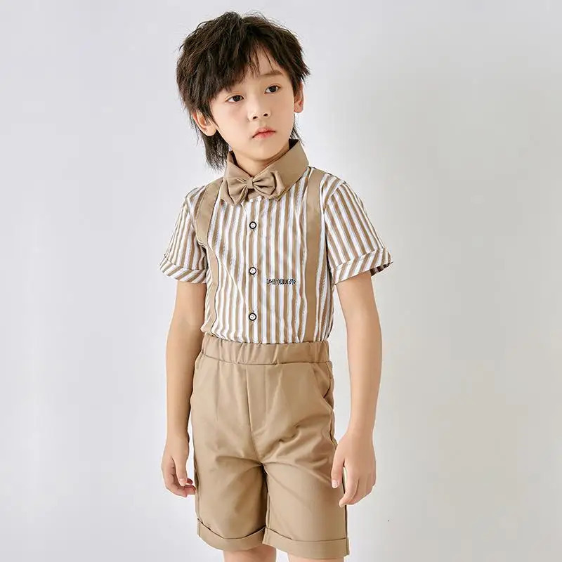 Boys Girls School Uniform Kids Beautiful Pograph Dress Children Graduation Performance Ceremony Dance Kindergarten Costume 240514