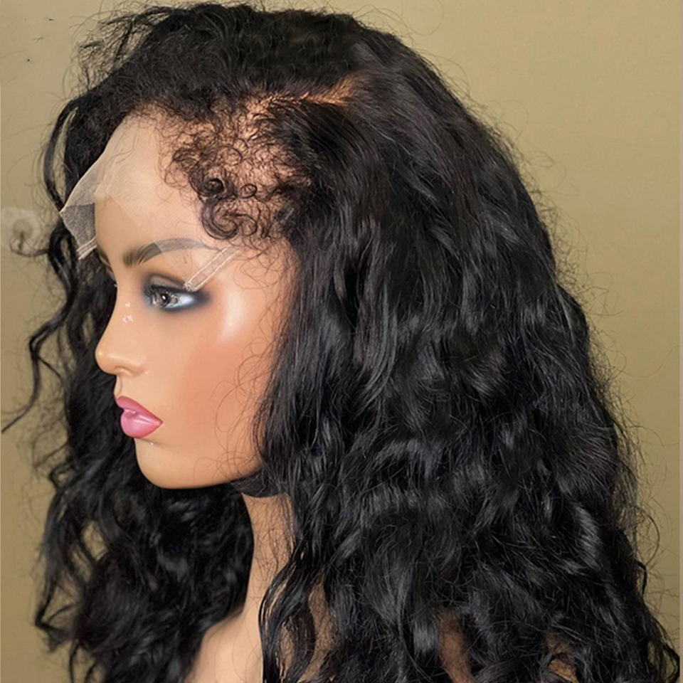 Natural Wave Lace Front Wigs 4c Edges Baby Hair Glueless Wig Human Hair Ready To Wear Virgin 13x4 Lace Front Hair Wigs