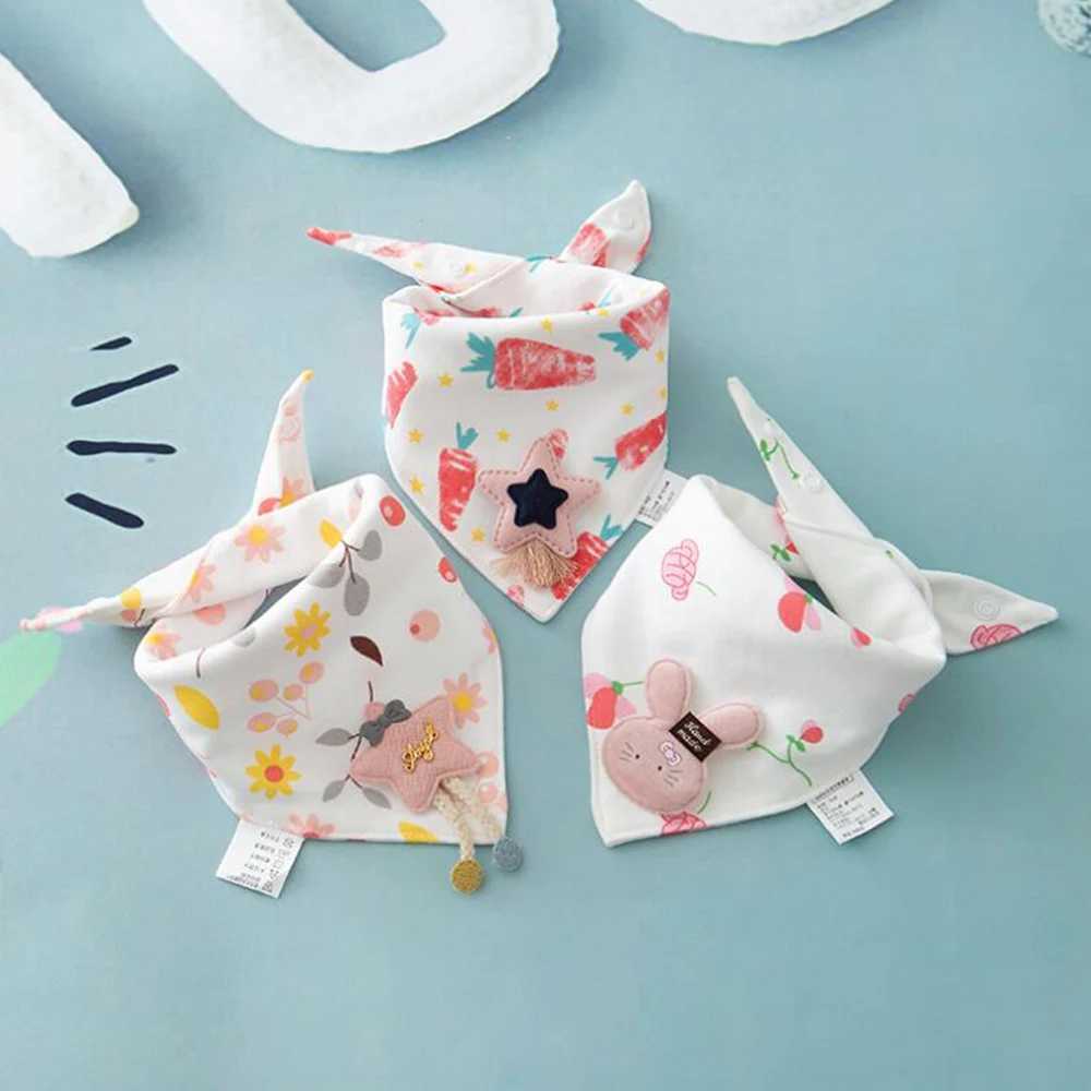 Bibs Burp Cloths 3pcs/lot Special Baby Bibs Boy Girl Bandana Cotton Absorb Bib Burp Cloth Triangle Baby Scarf Burp Newborn Princess AccessoriesL4812