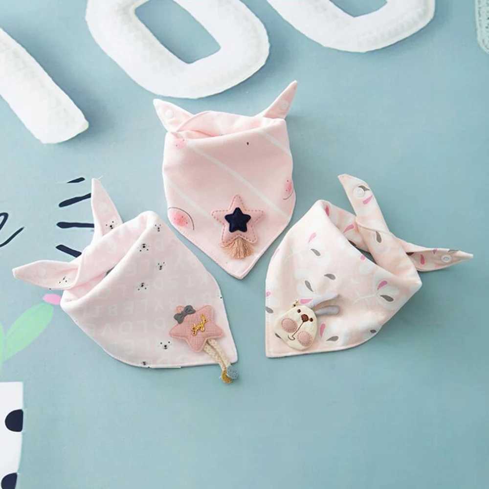 Bibs Burp Cloths 3pcs/lot Special Baby Bibs Boy Girl Bandana Cotton Absorb Bib Burp Cloth Triangle Baby Scarf Burp Newborn Princess AccessoriesL4812