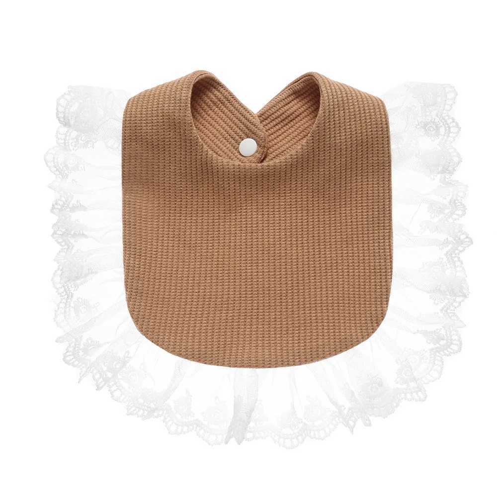 Bibs Burp Cloths Korean Style Baby Waffle Feeding Drool Bib Ruffle Infants Saliva Towel Soft Cotton Burp Cloth For Newborn Toddler Kids Bibs NewL4812