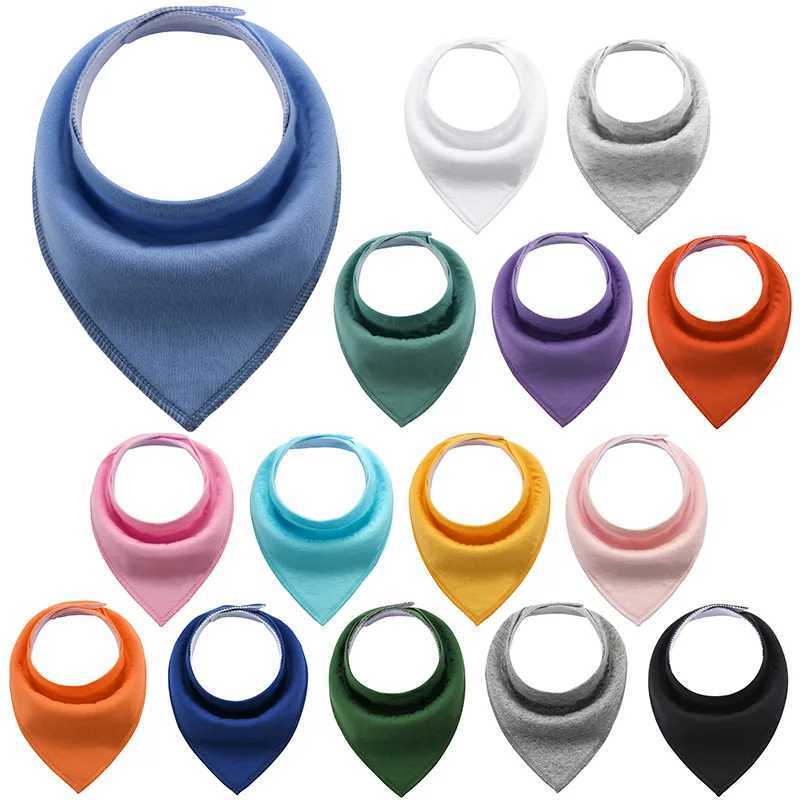 Bibs Burp Cloths High Quality Baby Cotton Bibs Soft Solid Color Kids Bandana Bibs Newborn Baby Burp Cloths Feeding Scarf Baby Bed AccessoriesL4812