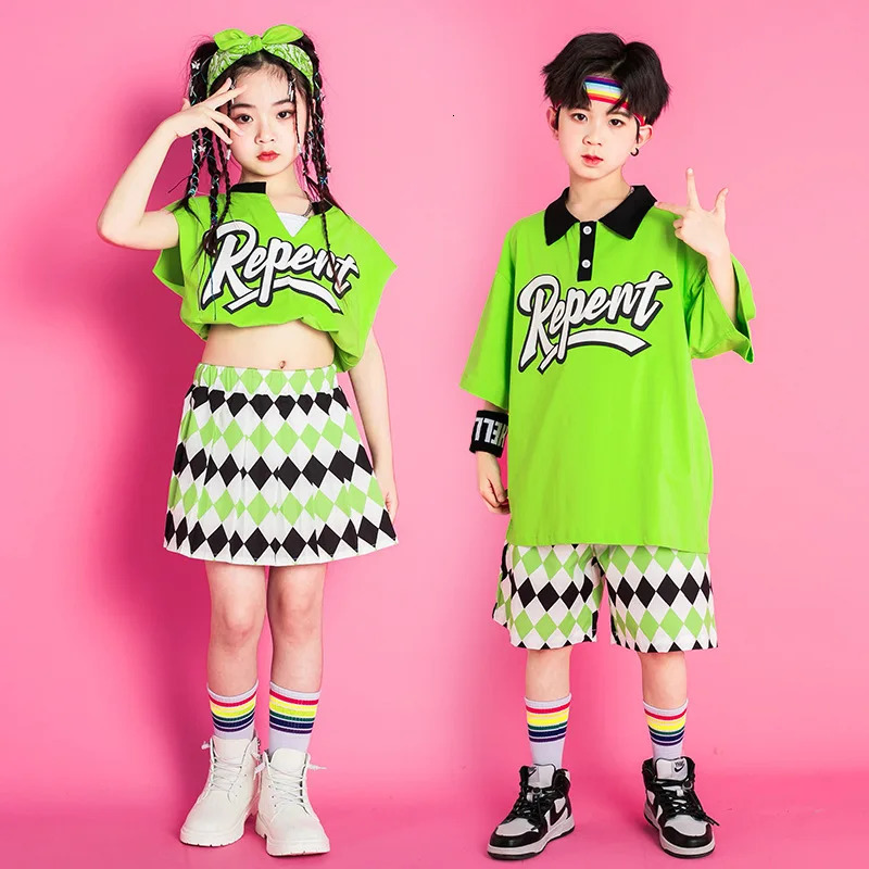 Summer Childrens Games Cheerleading Performance Uniforms Kindergarten Graduation Po Performance Uniforms 240514