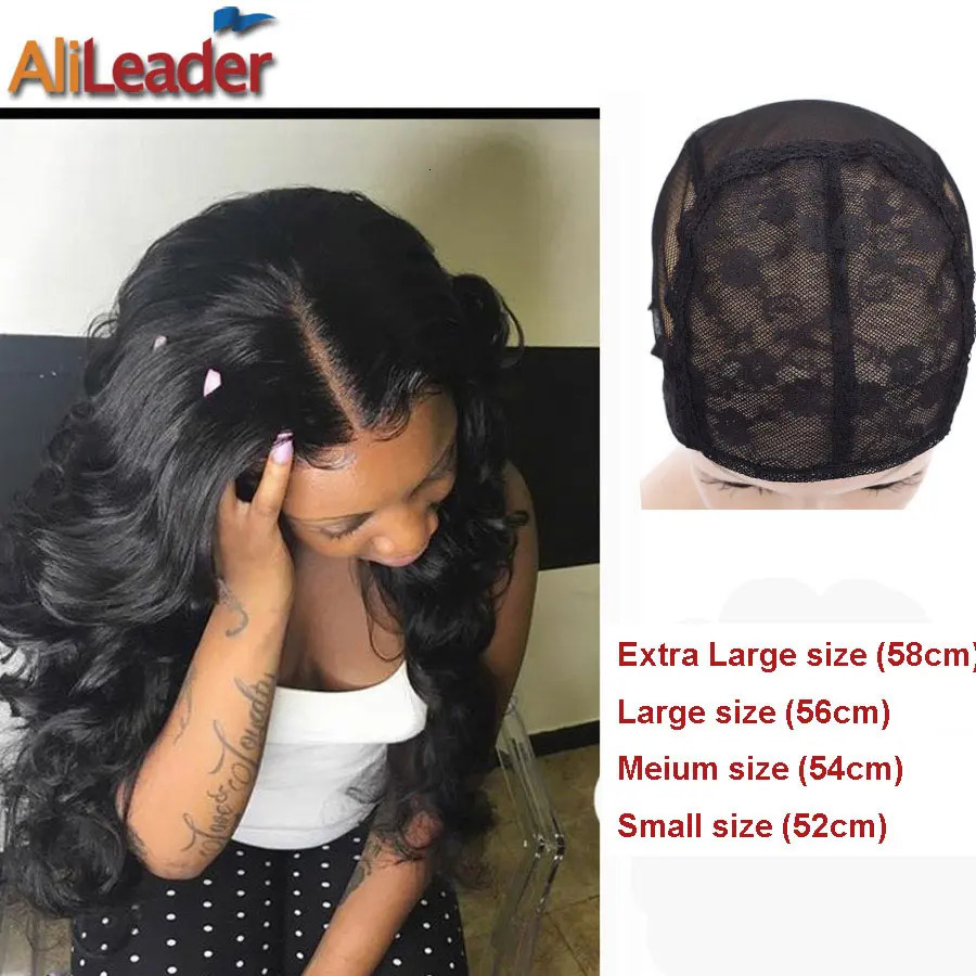Selling 5 Pcs Fishnet Mesh Wig Cap Stretchable Lace Wig Caps For Making Wigs With Adjustable Straps Bonnet Perruque 240507