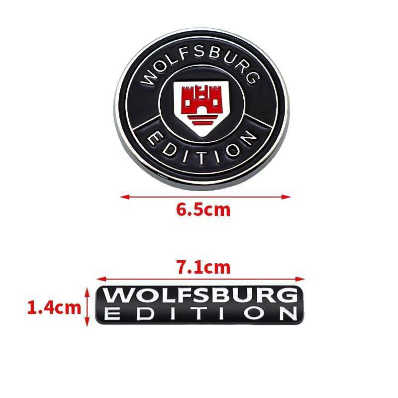Car Stickers 3D Metal Germany WOLFSBURG EDITION Car Rear Trunk Emblem Badge Sticker Decal For VW GTI Passat Jetta POLO Golf 3 5 6 7 MK4 T240513