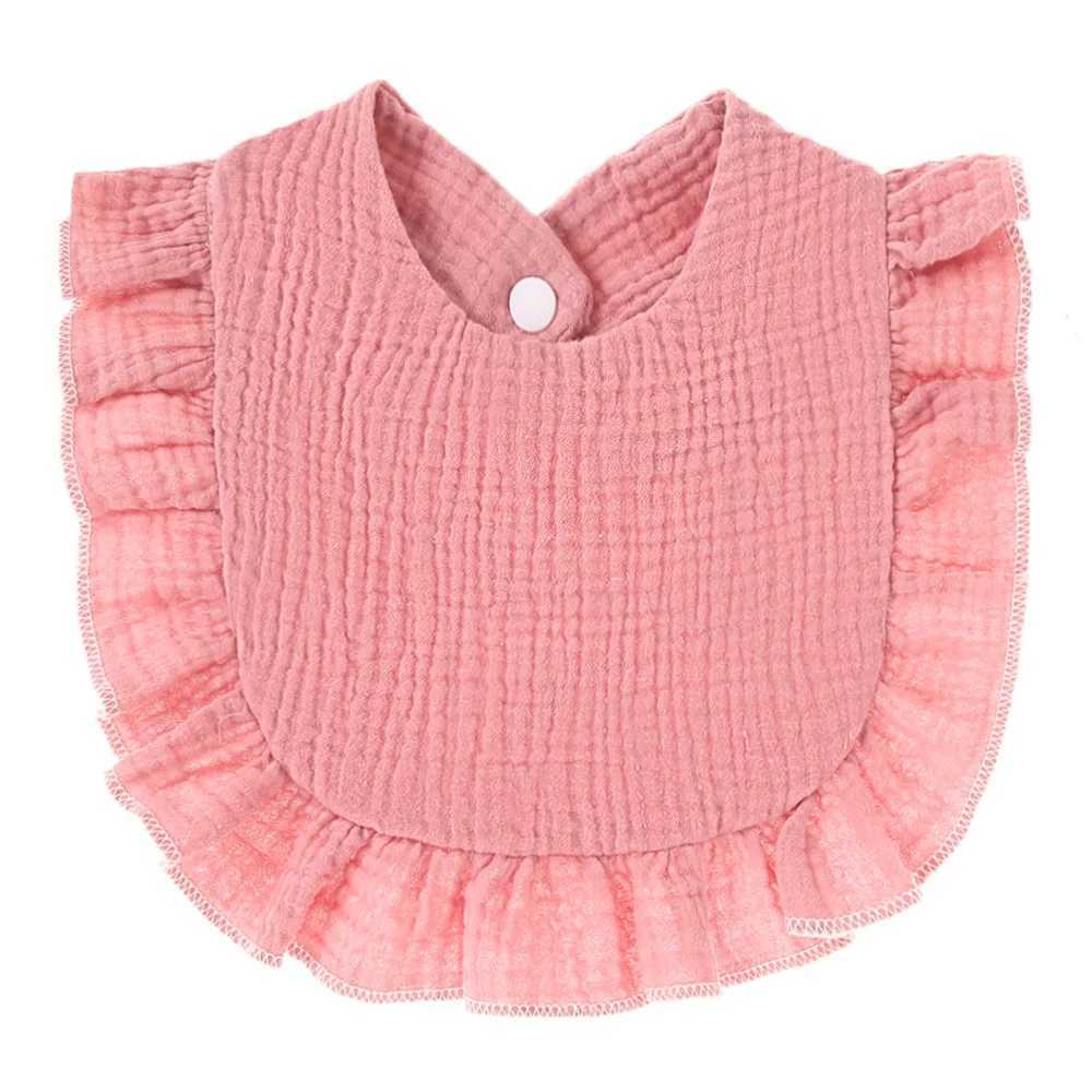 Bibs Burp Cloths Baby Boy Girls Burp Cloths Lace Bibs Soft Cotton Adjustable Bib Newborn Stuff Toddler Burp Cloths Kids Feeding Saliva TowelL4812