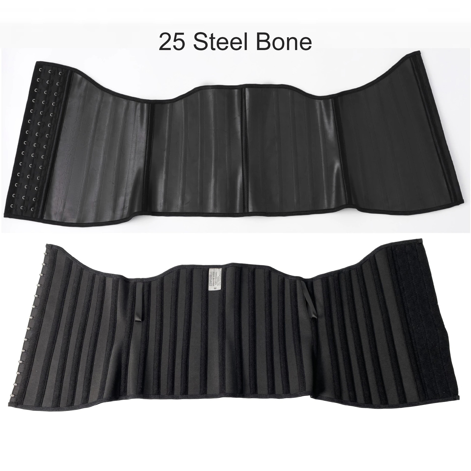 XXS XS 25 Steel Bone Latex Waist Trainer Body Shaper Tummy Slimmer Stomach Belt Belly Hourglass Girdle Corset Women Plus Size 240430