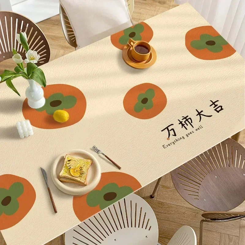 Fashion Style Coffee Table Waterproof Oil -proof Leather Dining Cushion Household Rectangular Cloth Mesas MUEF01