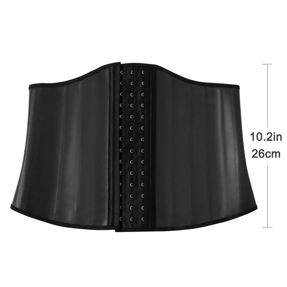 XXS XS 25 Steel Bone Latex Waist Trainer Body Shaper Tummy Slimmer Stomach Belt Belly Hourglass Girdle Corset Women Plus Size 240430
