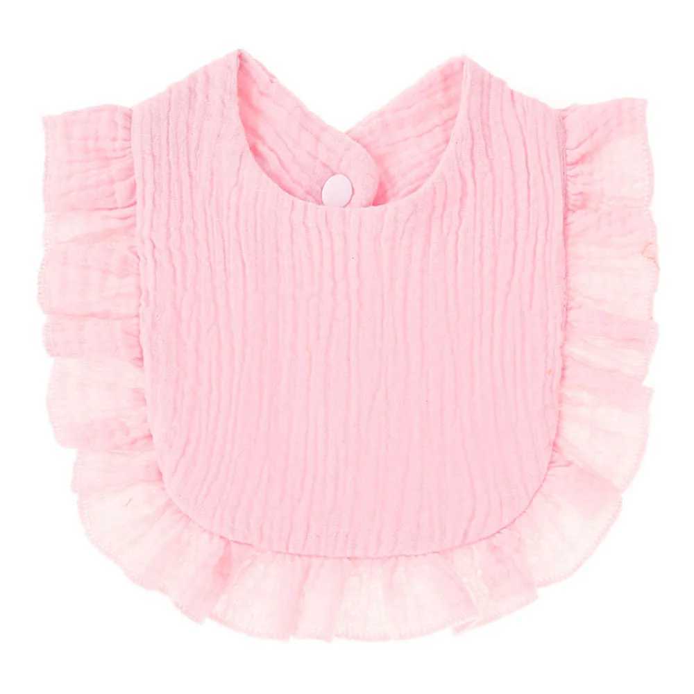 Bibs Burp Cloths Baby Boy Girls Burp Cloths Lace Bibs Soft Cotton Adjustable Bib Newborn Stuff Toddler Burp Cloths Kids Feeding Saliva TowelL4812