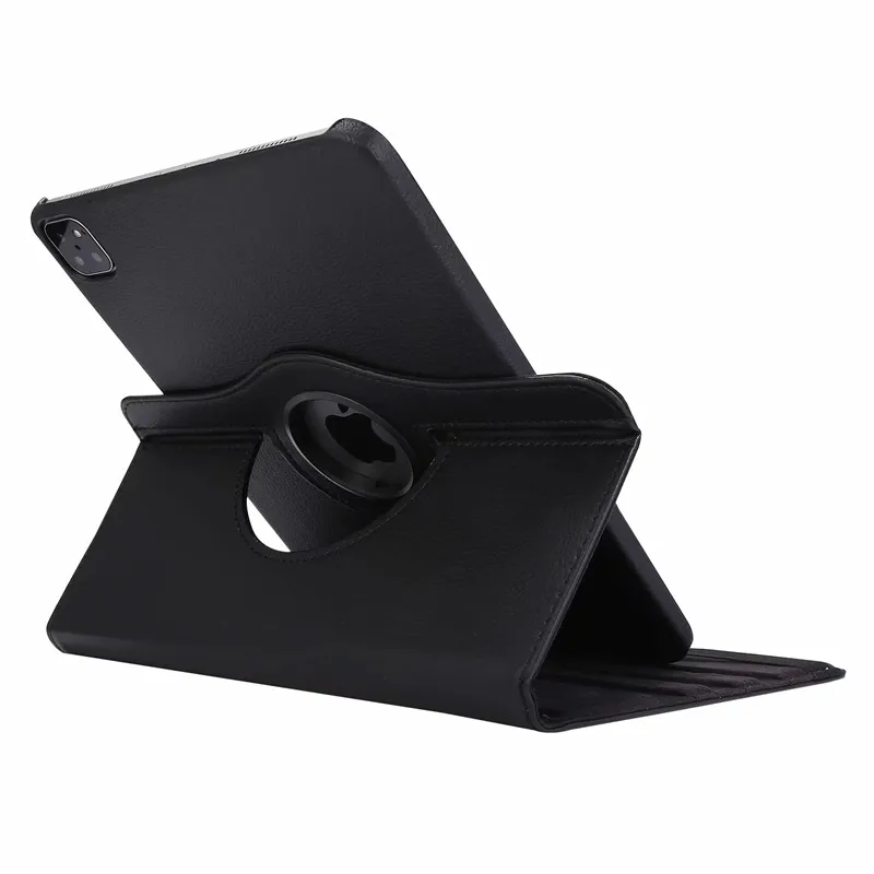 Slim PU Leather Case For iPad Pro 12.9 inch 360 Rotating Stand Lichee Leather Flip Tablet Cover Cases with Auto Sleep/Wake