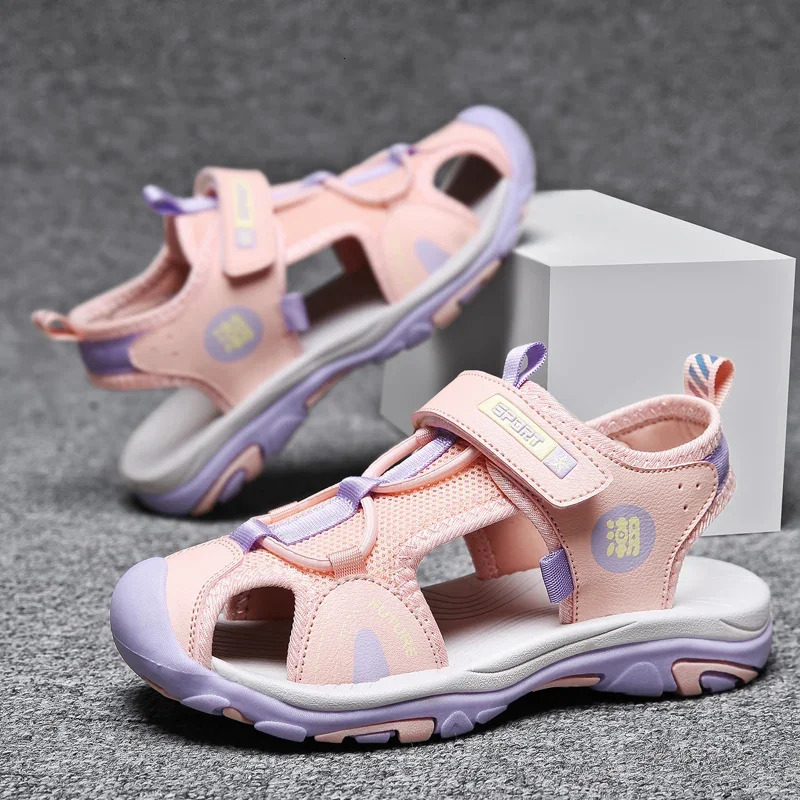 Breathable Sport Sandals Summer for Boys Casual Beach Shoe Comfortable Soft Sole Kids Shoes Fashion Nonslip Sandalias 240509