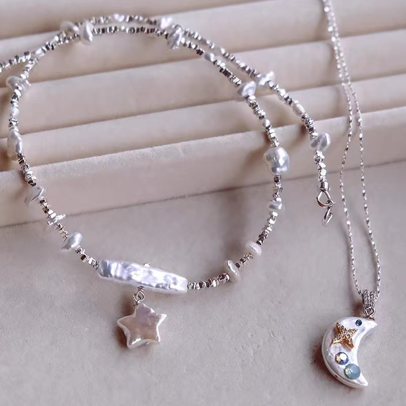 natural Freshwater Pearl Necklace Information Necklace Women's Fashion Jewelry