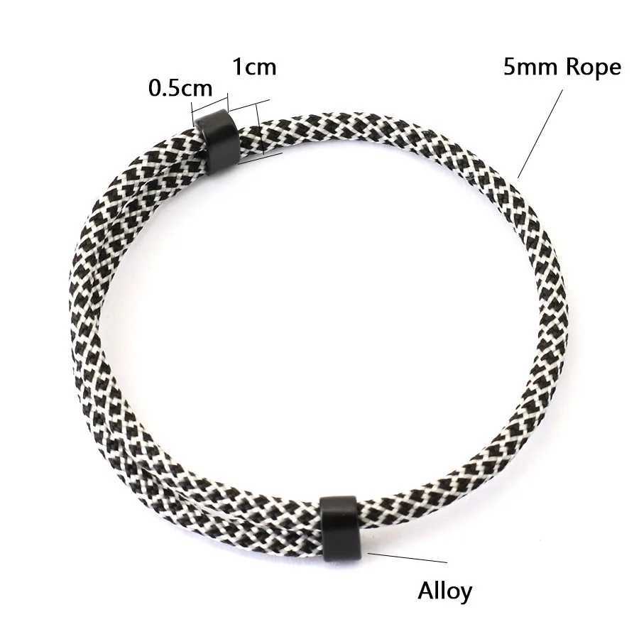 Charm Bracelets Noter Minimalist Adjustable Mens Bracelet Bohemia Paracord Braslet Beach Surfing Leisure Accessories Pulsera Tela Erkek Bileklik Y2405