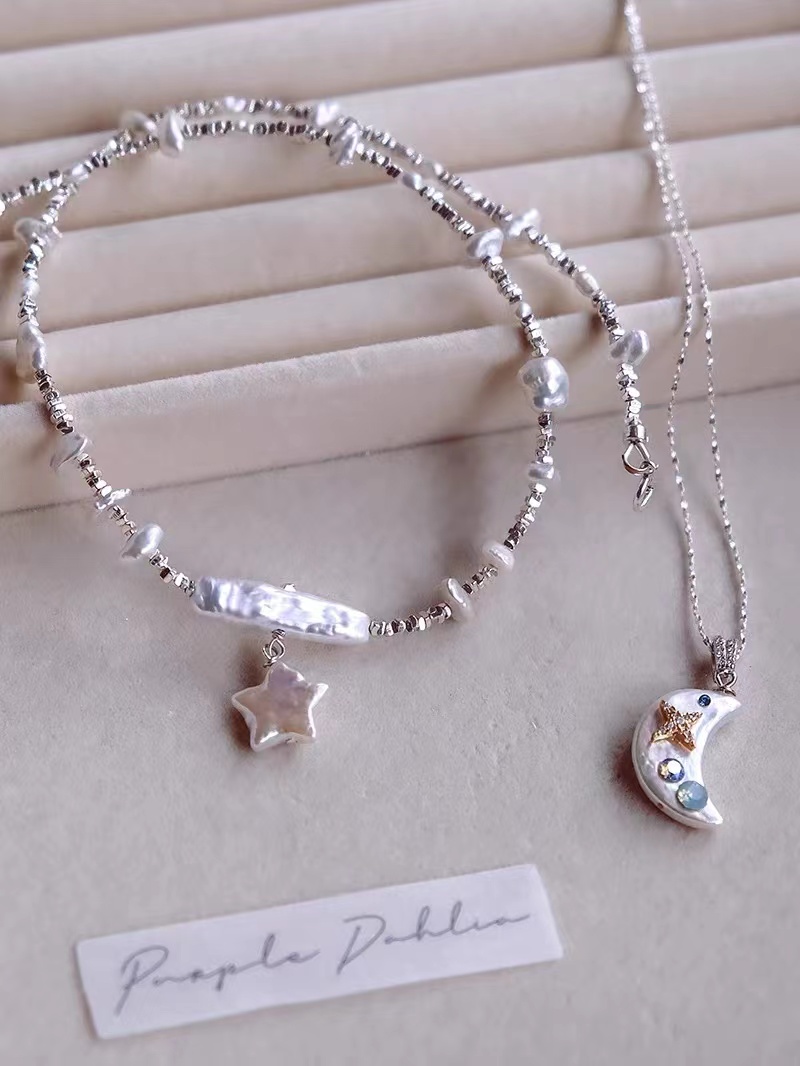 natural Freshwater Pearl Necklace Information Necklace Women's Fashion Jewelry