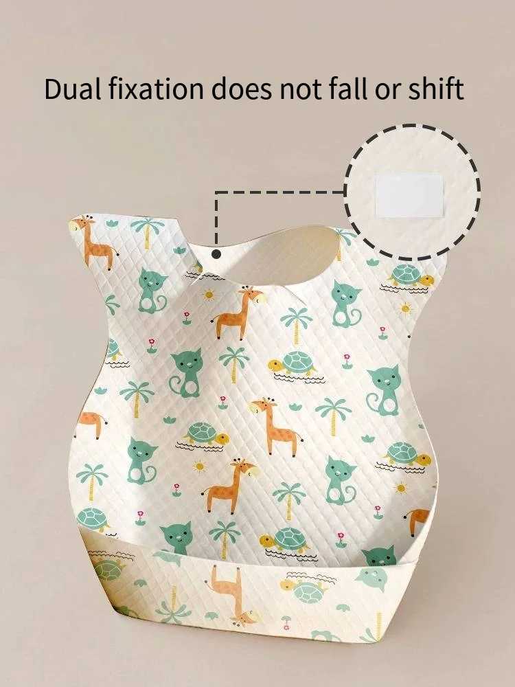 Bibs Burp Cloths 50/Set Fruit Printed Drooling Bibs Disposable Bibs For Baby Boys Girls Nonwoven Drooling Towel Outdoor Baby Burp ClothsL4812