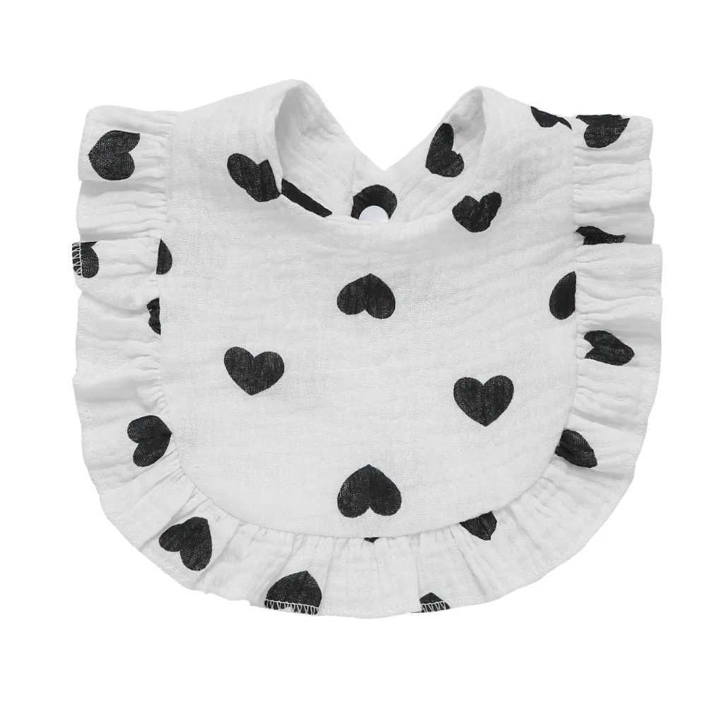 Bibs Burp Cloths 25 Colors Korean Style Baby Feeding Drool Bib Ruffle Floral Infants Saliva Towel Cotton Bibs Burp Cloths For Newborn Toddler KidL4812