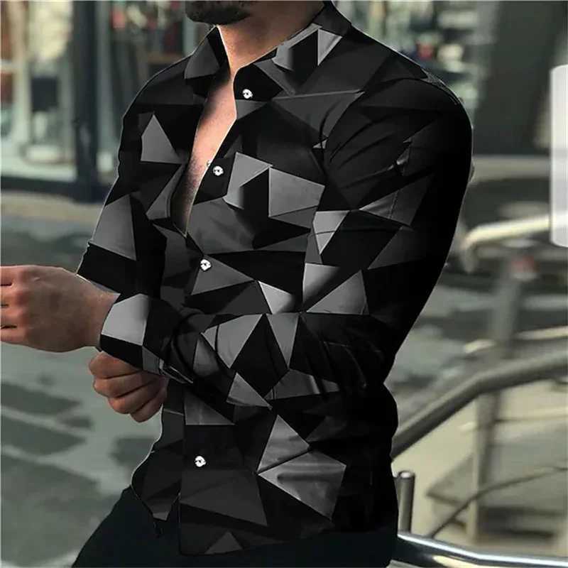 Men's Dress Shirts New Fashion Mens Apparel Tops T-Shirt Cotton Elastic Lapel Shirt Evening Dress Casual Festival Outdoor Blue Purple Plus Size Y