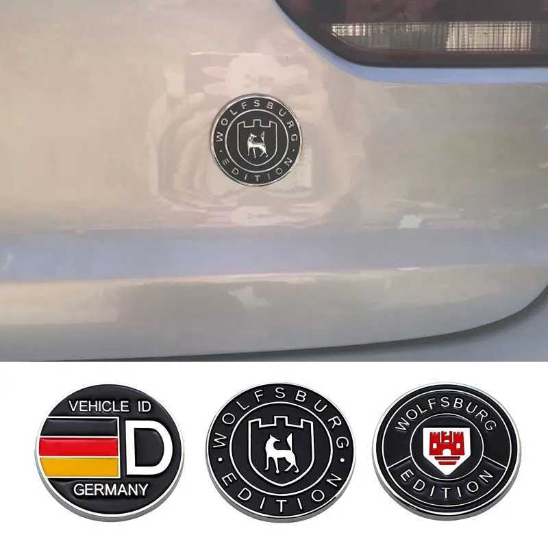 Car Stickers 3D Metal Germany WOLFSBURG EDITION Car Rear Trunk Emblem Badge Sticker Decal For VW GTI Passat Jetta POLO Golf 3 5 6 7 MK4 T240513