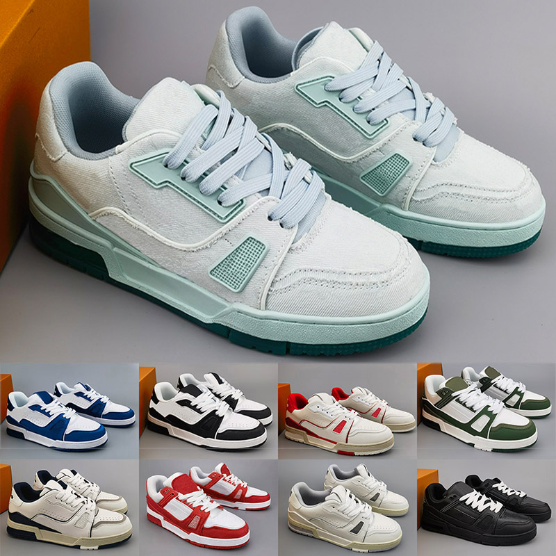 2024 Designer Men Sneaker Virgil Trainer Casual Shoes Low Abloh White Green Red Blue Overlays Platform Outdoor women Sneakers eur 36-45