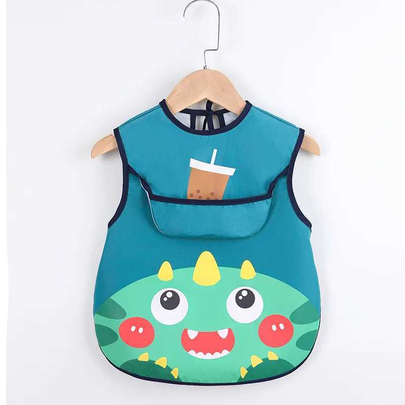 Bibs Burp Cloths Sleeveless Bibs For Children Baby Kids Toddler Waterproof Long Sleeve Art Smock Feeding Bib Apron Fit 0-6 Years DropshippingL4812