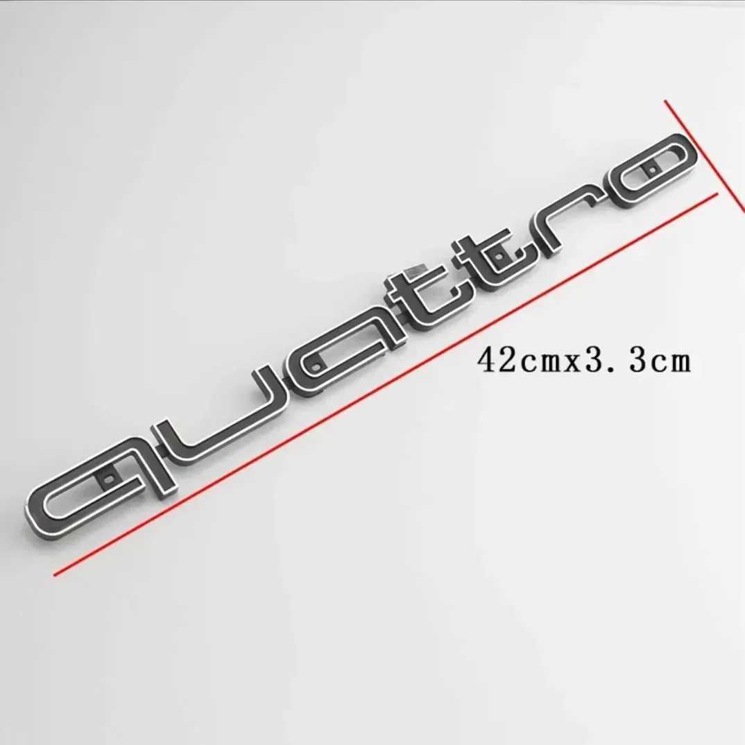 Car Stickers 3D ABS Car Front Grille Emblem for Audi Quattro A3 A4 A5 A6 A6L A7 A8 Q3 Q5 Q7 S3 S4 S5 RS3 RS4 RS6 Badge Accessories T240513IOQV