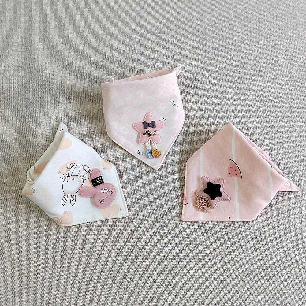 Bibs Burp Cloths 3pcs/lot Special Baby Bibs Boy Girl Bandana Cotton Absorb Bib Burp Cloth Triangle Baby Scarf Burp Newborn Princess AccessoriesL4812