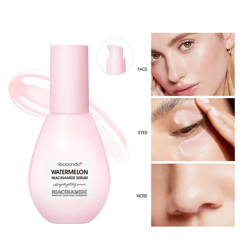 Watermelon Glow Niacinamide Dew Drops Makeup Primer Cream Lightweight Serum Priming Liquid Brigher 240514 dh910320090