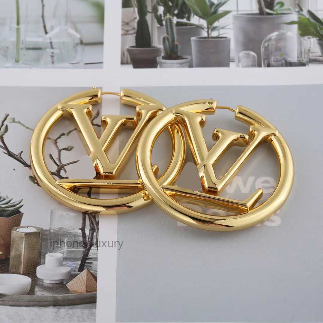 Luxury gold earrings womens fashionable earring set jewelry designer earrings Valentines Day gift with box