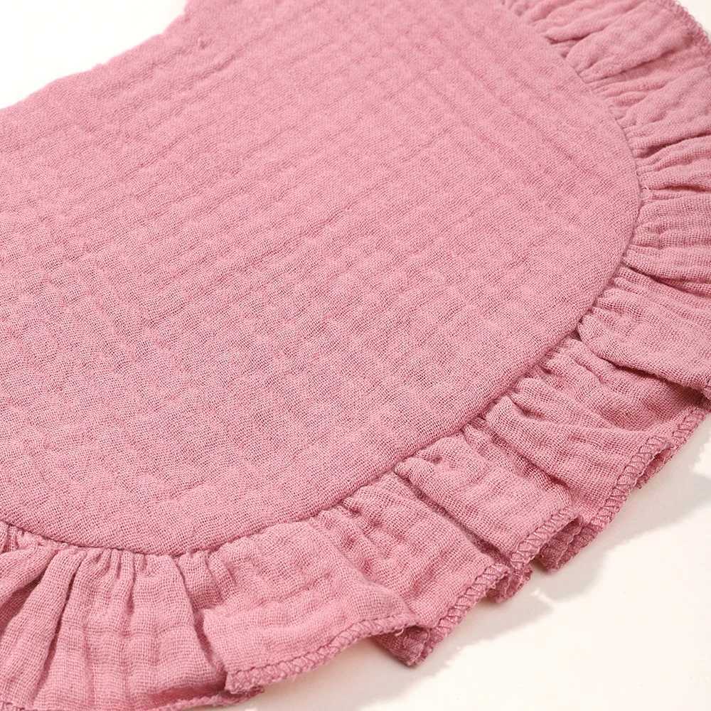 Bibs Burp Cloths Newborn Bibs Infant Burp Cloths Baby Stuff Feeding Drool Bandana Saliva Towel Toddler Ruffle Solid Color Bib Baby AccessoriesL4812
