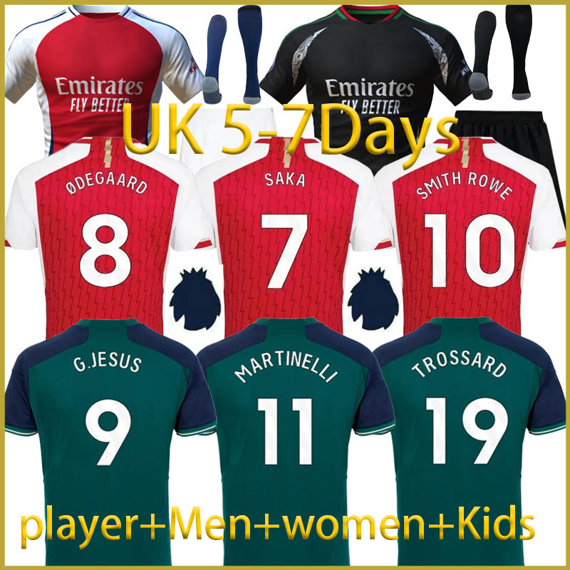 2024 2025 Arsen alfc soccer jerseys SMITH ROWE SAKA MARTINELLI 24 25 football shirt Men womanKids kit ODEGAARD SALIBA RICE HAVERTZ WHITEOU Nketiah G.JESUS ZINCHENKO
