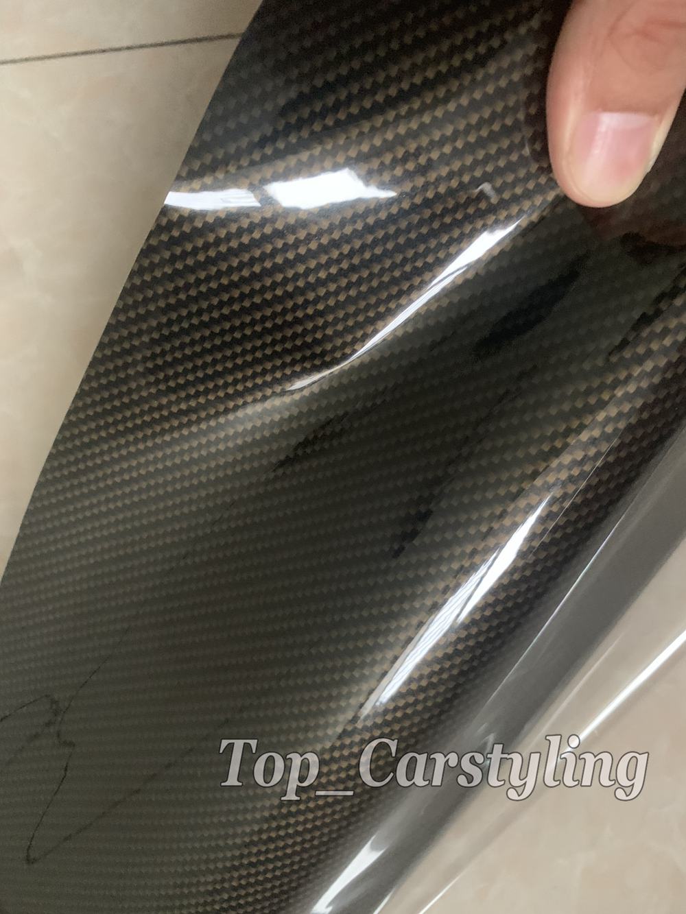 HD Ceramic Carbon Vinyl Wrap Covering Film Various style With Air Release Initial Low Tack Glue Self Adhesive Foil 1.52x18m 5X59ft With PET Liner