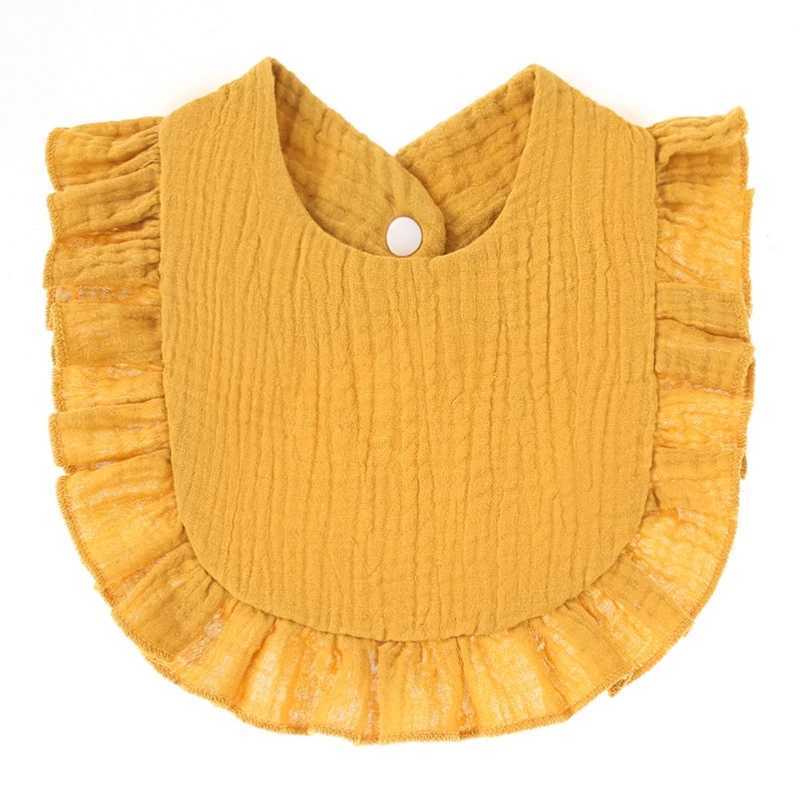 Bibs Burp Cloths 2023 New Baby Feeding Drool Bib Ruffle Floral Infants Lace Saliva Towel Soft Cotton Burp Cloth For Newborn Toddler Kids BibsL4812