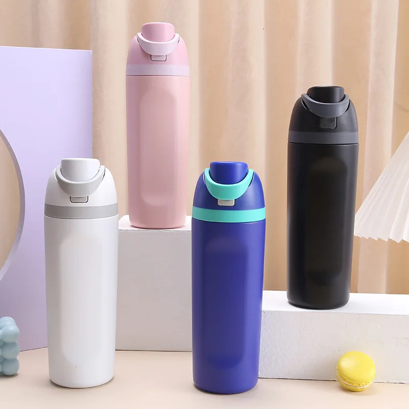 600ML 316 Stainless Steel Thermos Bottle Thermal Mug Vacuum Flask Water For Outdoor Camping Sports Insulation Cup 240506
