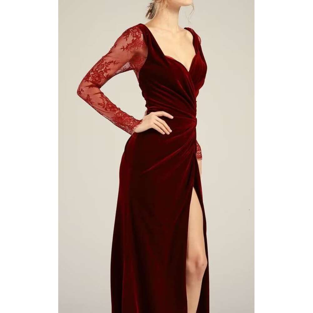 Mother of The Bride with Sleeves Long Formal Dresses prom Evening Gowns prom AMZ