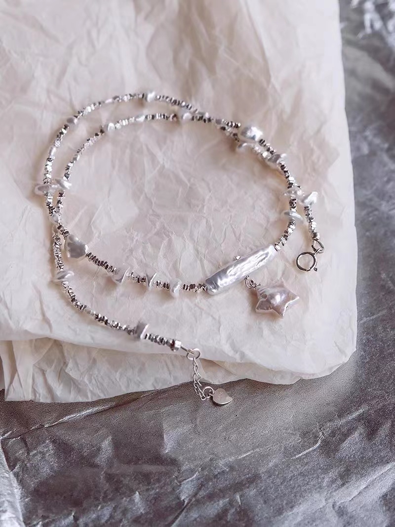 natural Freshwater Pearl Necklace Information Necklace Women's Fashion Jewelry