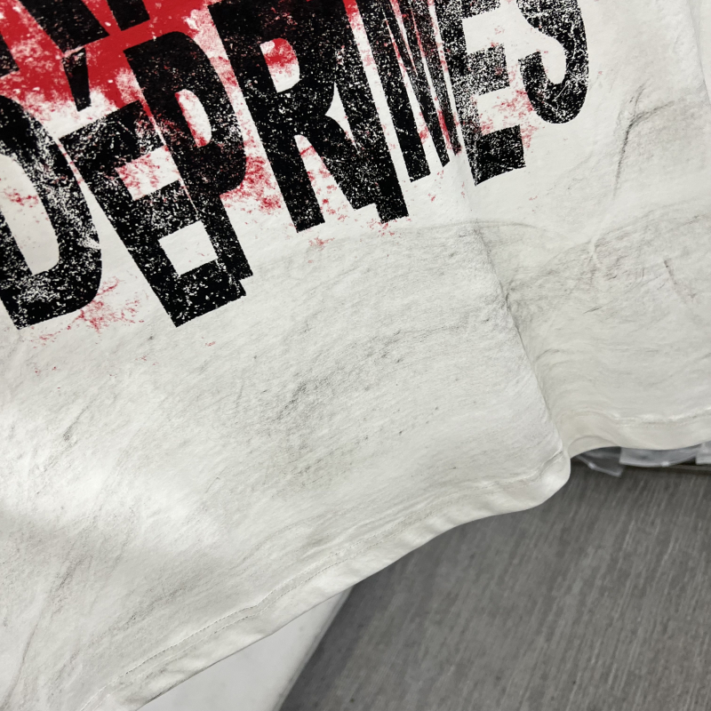 Real Pictures 2024ss T Shirt Men Women Top Quality Oversize Casual Print T-Shirt Tee Top