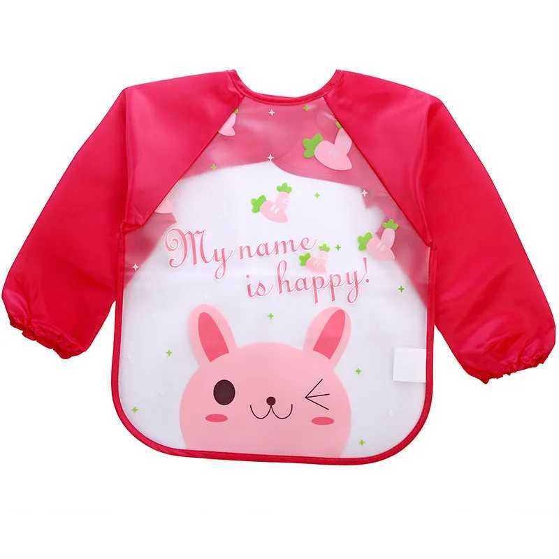 Bibs Burp Cloths 0-4 Years Baby Bibs Waterproof Kid Eating Clothing Childrens Long Sleeves Feeding Smock Bib Baby Apron Bandana Bibs ClothesL4812