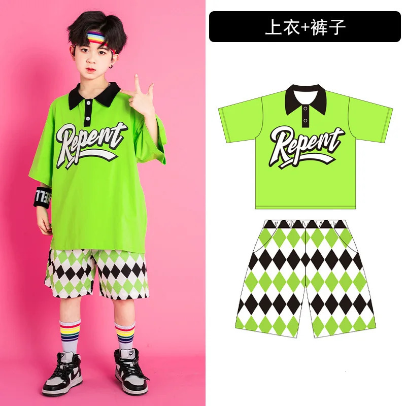 Summer Childrens Games Cheerleading Performance Uniforms Kindergarten Graduation Po Performance Uniforms 240514