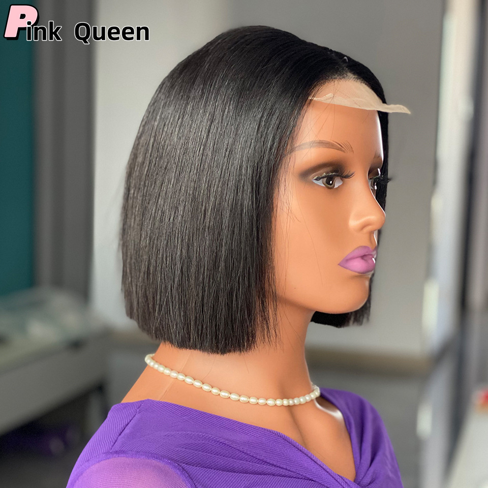 12A Lace Wigs Brazilian 13*4 Lace Front Wig Short Human Hair Wigs Remy Hair 4*4 Lace Short Bob Straight Wig Wigs for Women Swiss Lace QT Hair