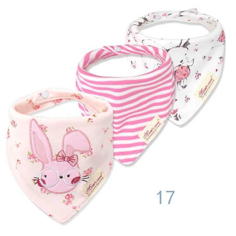 Bibs Burp Cloths 3pcs Per Lot Baby Bibs Bandana Set Cotton Multi-Style Triangle Cartoon Babadores Para Bebe Infant Boys Girls Saliva Towel KF025L4812